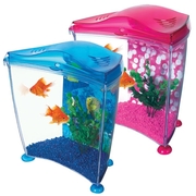 Аквариум Hagen Marina Cool Goldfish Pink 6, 7 Kit розовый, синий